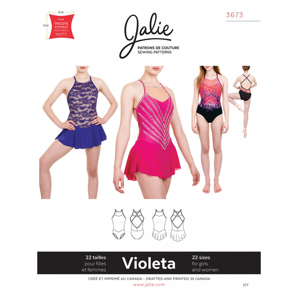 Jalie Patterns Figure Skating Dress Violeta 3673