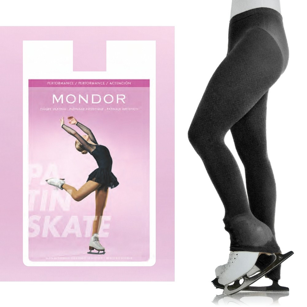 Mondor 3327 Footless Heel Cover Performance Tight, schwarz