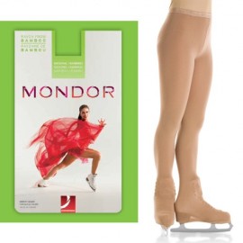 Mondor® Performance Black Supplex® Figure Skating Tuxedo Heel Cover Leggings  NEW