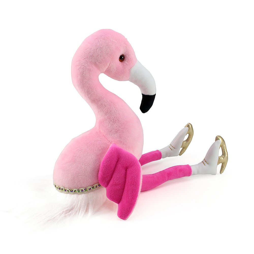 Figure Skating Stuffed Toy Flamingo