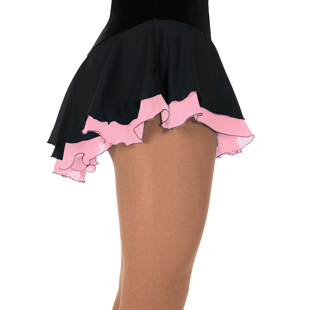 Jerry's Figure Skating Skirt 305 „Double Georgette“ black / blush