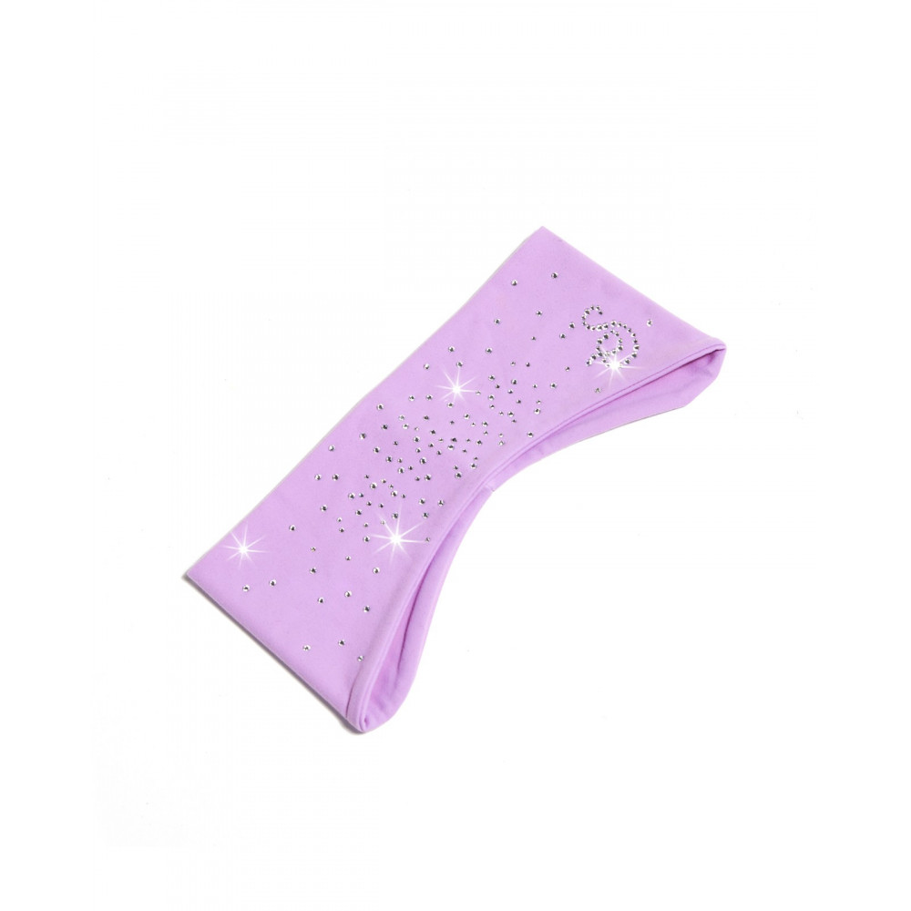Sagester Microfibre Headband with Crystals, lilac
