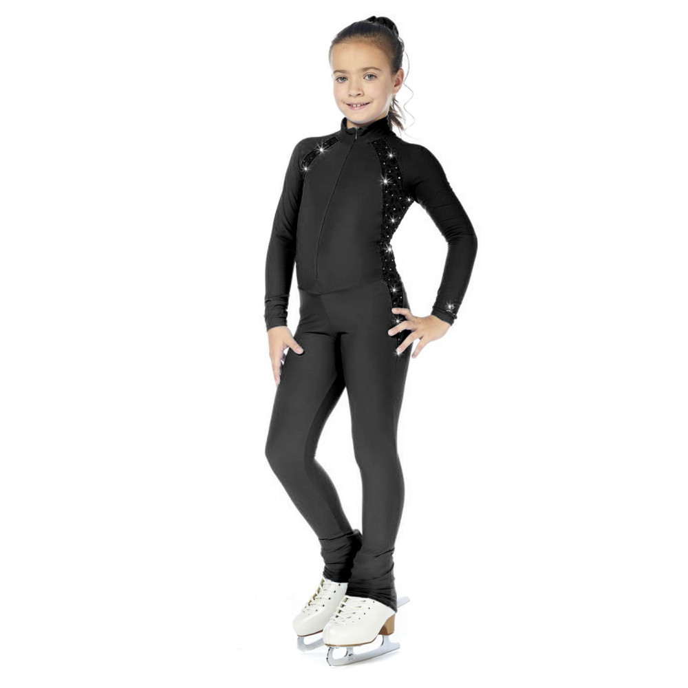 Sagester 603 Figure Skating Unitard / Bodysuit, black
